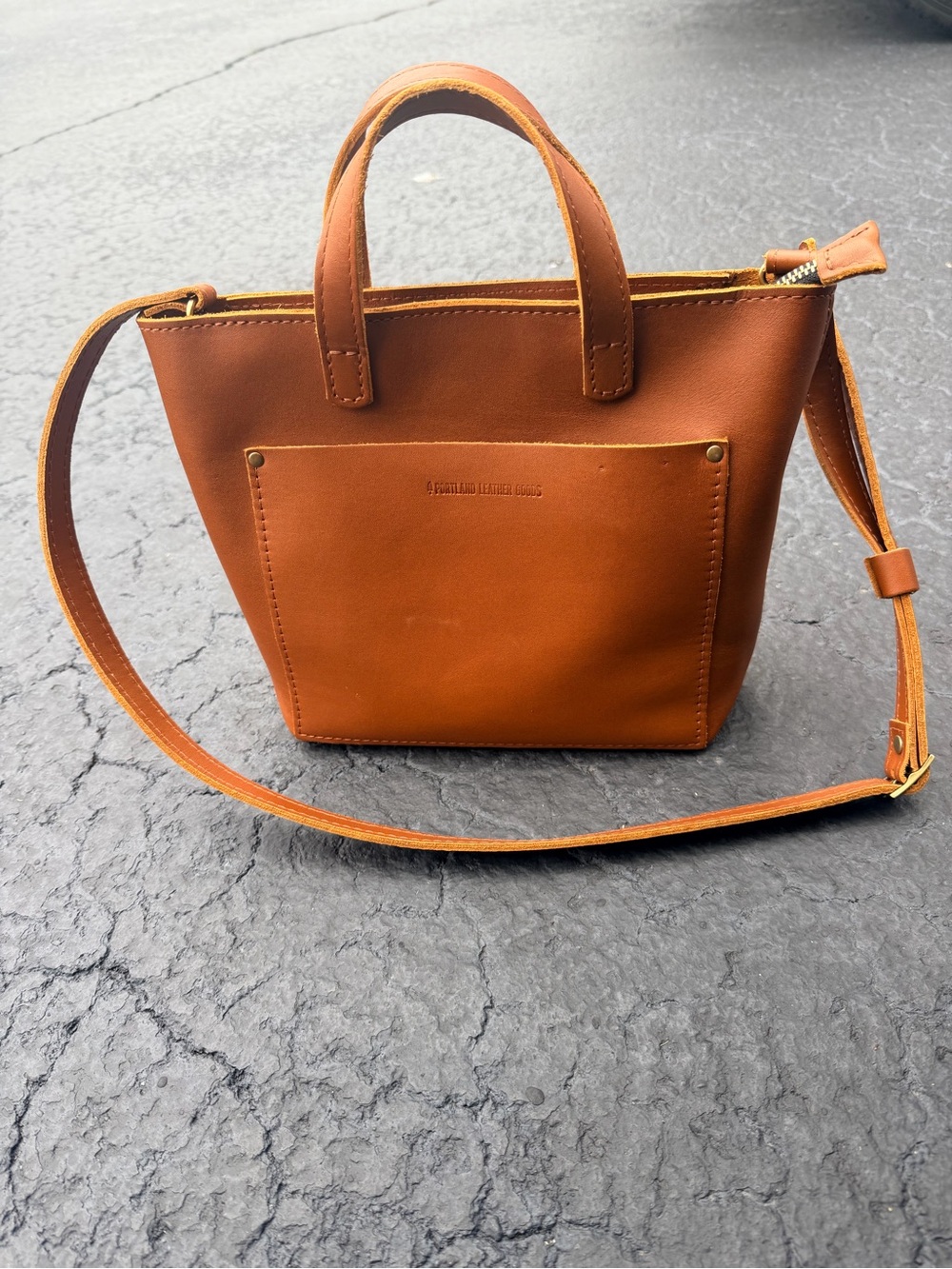 Portland leather mini tote